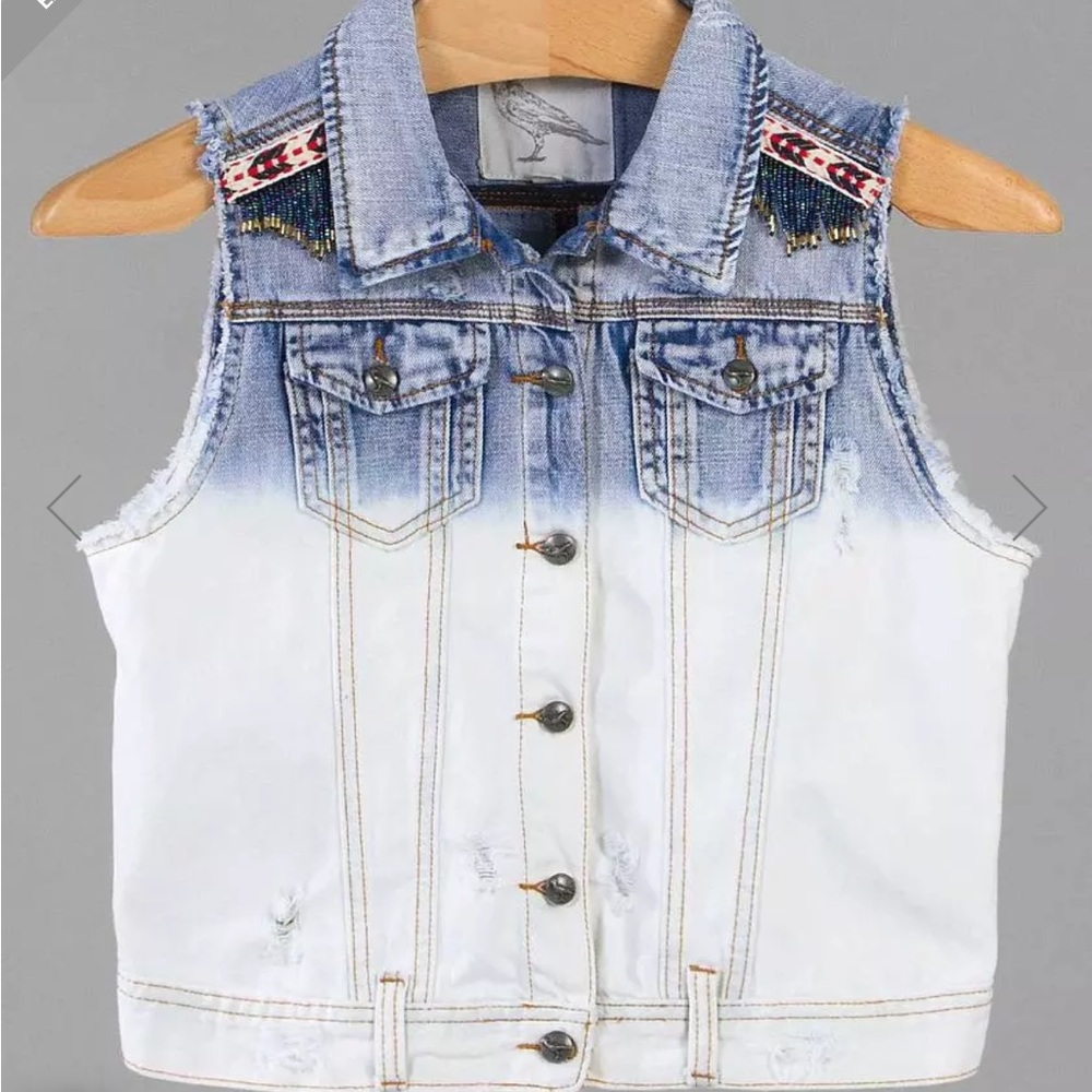 White Crow Vest Buckle